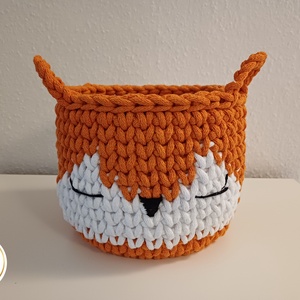 Horgolt róka tároló, , Horgolás, MESKA