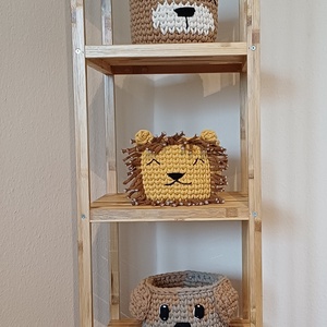 Horgolt oroszlán tároló -  - Meska.hu