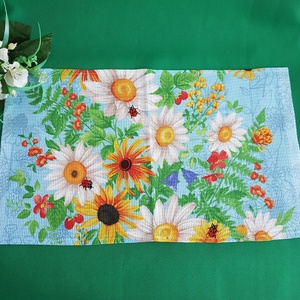 Virágos, katicás mintás pamut konyharuha, törlőkendő, Otthon & Életmód, Konyhafelszerelés, tálalás, Konyhai textil, Konyharuha & Törlőkendő, Varrás, MESKA