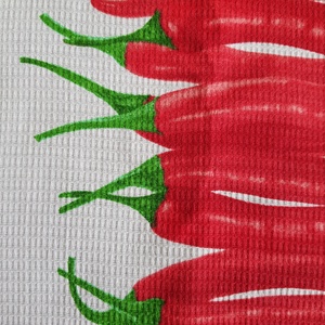 Fűszerpaprika, paprika mintás pamut konyharuha, törlőkendő - otthon & életmód - konyhafelszerelés, tálalás - konyhai textil - konyharuha & törlőkendő - Meska.hu