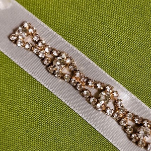 ESKÜVŐ MÖV39  Strasszos menyasszonyi öv, karkötő 13x1cm-es, Esküvő, Kiegészítők, Öv & Pánt, Varrás, MESKA