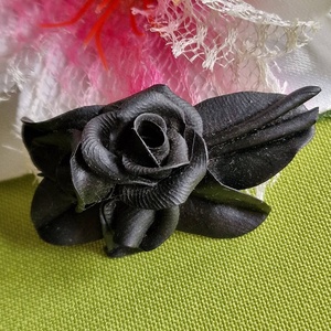 Kitűző, bross BRO413/414/415/416  - Fekete rózsás melltűk, Ékszer, Kitűző és Bross, Ékszerkészítés, MESKA