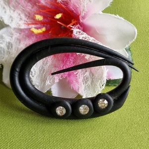 Kitűző, bross BRO413/414/415/416  - Fekete rózsás melltűk - ékszer - kitűző és bross - Meska.hu