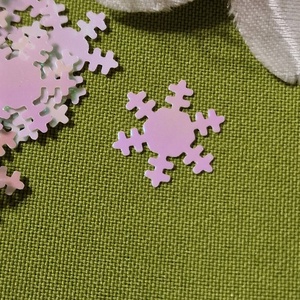 DEK88 - 100db-os Karácsonyi hópehely konfetti AB színű - karácsony - karácsonyi lakásdekoráció - karácsonyi lakásdíszek - Meska.hu