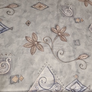 ANY35 - Transfertex Desing nyomtatott absztrakt (virágos, geometrikus) mintás szövet - kellékek & szerszámok - méteráru - vászon - pamutvászon - Meska.hu