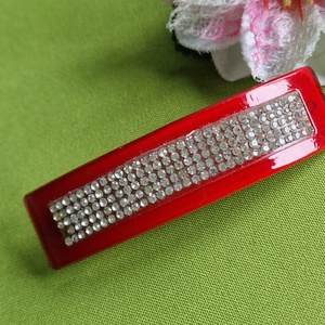 ESKÜVŐ HAD215 - Menyasszonyi strasszköves piros franciacsat, Esküvő, Hajdísz, Kontydísz & Hajdísz, Ékszerkészítés, MESKA