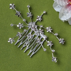 ESKÜVŐ HAD222 -  Kristályköves, virágos ágacskás strasszköves hajfésű, hajdísz, Esküvő, Hajdísz, Fésűs hajdísz, Ékszerkészítés, MESKA