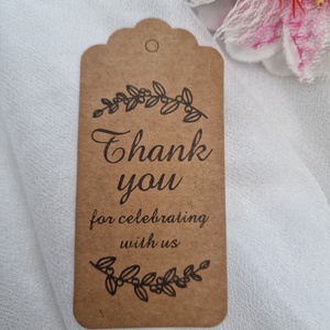 ESKÜVŐ KIEG42 - Esküvői köszönöm kártya - természetes szín, fekete lenyomat, Esküvő, Emlék & Ajándék, Köszönőajándék, Fotó, grafika, rajz, illusztráció, MESKA