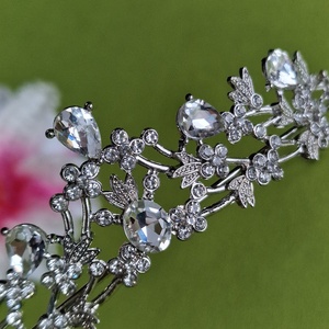 ESKÜVŐ HAD229 - Menyasszonyi kristályköves Tiara, hajpánt, hajdísz 30mm, Esküvő, Hajdísz, Kontydísz & Hajdísz, Ékszerkészítés, MESKA
