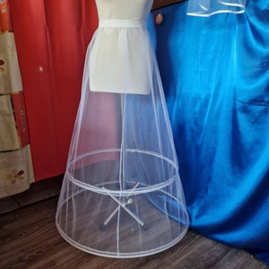 ESKÜVŐ ASZ02B - 2 körös (65+80cm) rugalmas fehér menyasszonyi alsószoknya, abroncs, Esküvő, Ruha, Menyasszonyi ruha, Varrás, MESKA