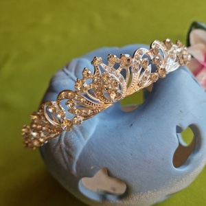 ESKÜVŐ HAD256 - 3,5cm magas Menyasszonyi Tiara, Korona, Hajdísz - Meska.hu