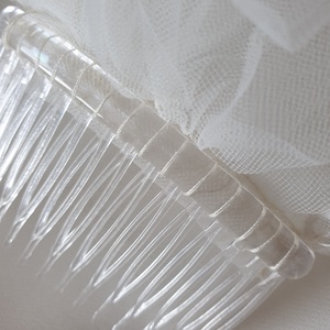 FTY151 - 1 rétegű, szegetlen, Hófehér menyasszonyi fátyol 230x150cm - esküvő - kiegészítők - fátyol - Meska.hu