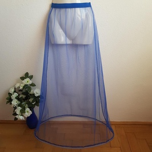 ESKÜVŐ ASZ01D - 1 körös rugalmas kék menyasszonyi alsószoknya, abroncs, lépéskönnyítő - esküvő - ruha - menyasszonyi ruha - Meska.hu