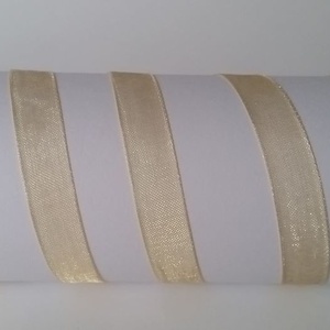10SZO05 - 10mm-es organza szalag � arany 5. - Meska.hu