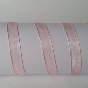 10SZO12 - 10mm-es organza szalag � lazacrózsaszín 12. - Meska.hu