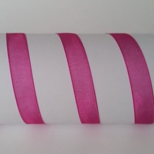 10SZO16 - 10mm-es organza szalag � sötétpink 16. - Meska.hu
