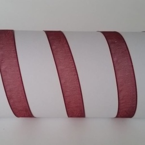 10SZO18 - 10mm-es organza szalag � bordó 18. - Meska.hu