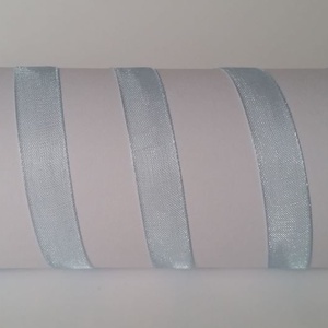 10SZO25 - 10mm-es organza szalag � babakék 25. - Meska.hu
