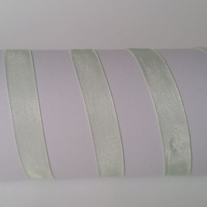 10SZO29 - 10mm-es organza szalag � halvány zöld 29. - 540cm - Meska.hu