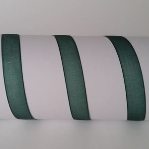 10SZO32 - 10mm-es organza szalag � méregzöld 32. - Meska.hu