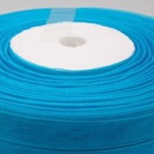 10SZO40 - 10mm-es organza szalag � türkiz 40. - Meska.hu