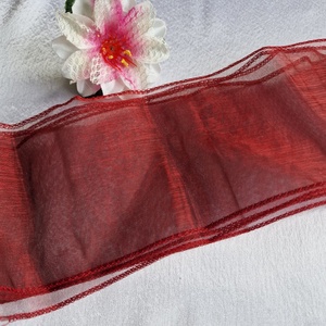 110mm-es bordó organza szalag 140cm - kellékek & szerszámok - méteráru - dekorációs alapanyag - Meska.hu