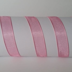 14SZO13 - 14mm-es organza szalag � rózsaszín 13. - Meska.hu
