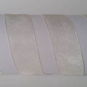20SZO03 - 20mm-es organza szalag � krém 3. - Meska.hu