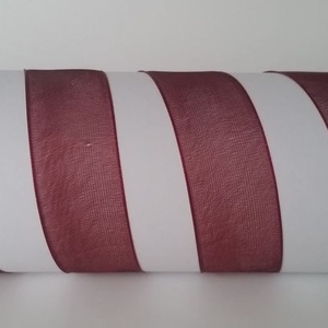 20SZO18 - 20mm-es organza szalag � bordó 18. - Meska.hu