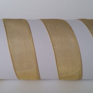 20SZO34 - 20mm-es organza szalag � óarany 34. - Meska.hu