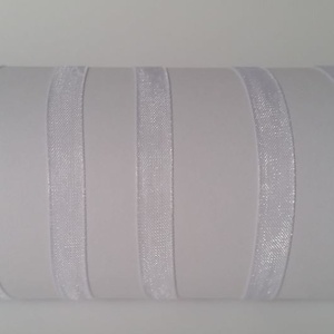 3SZO01 - 3mm-es organza szalag � fehér 1. - Meska.hu