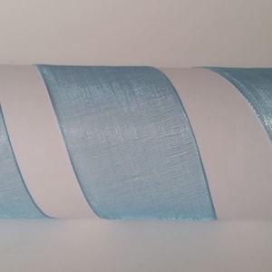 40SZO26 - 40mm-es organza szalag � égszínkék 26. - Meska.hu