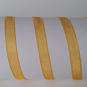 6SZO08 - 6mm-es organza szalag � napsárga 8. - Meska.hu