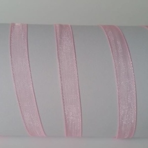 6SZO11 - 6mm-es organza szalag � rózsaszín 11. - Meska.hu