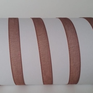 6SZO36 - 6mm-es organza szalag � csokoládébarna 36. - Meska.hu