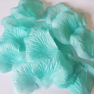 ESKÜVŐ, PARTI DEK86 - 90db-os textil virágszirom � SÖTÉT mentazöld - Meska.hu