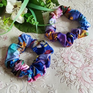 Tarka színű erős, textil hajgumik, Ruha & Divat, Hajdísz & Hajcsat, Hajgumi, Varrás, MESKA