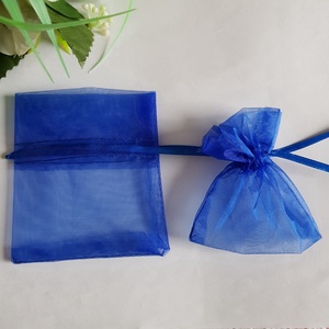 Királykék színű organza dísztasak, ajándék tasak  kb. 8x9-10cm, Esküvő, Emlék & Ajándék, Köszönőajándék, , MESKA