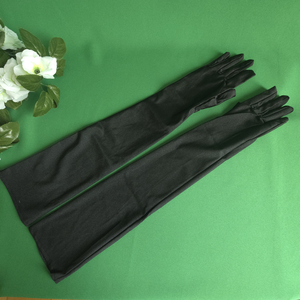 Könyékig érő, hófehér színű báli, menyasszonyi szatén kesztyű - esküvő - kiegészítők - menyasszonyi kesztyűk - Meska.hu