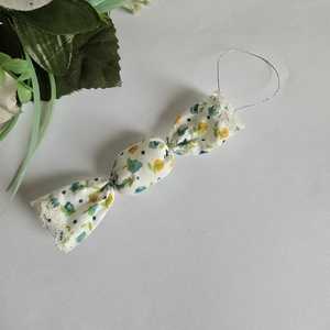 Virág mintás textil szaloncukor,  karácsonyfadísz, karácsonyi dekoráció - Meska.hu