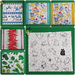 Nagyméretű karácsonyi manó mintás pamut konyharuha, törlőkendő - otthon & életmód - konyhafelszerelés, tálalás - konyhai textil - konyharuha & törlőkendő - Meska.hu