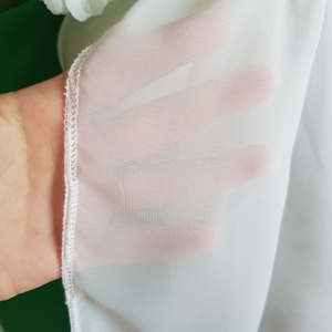 Hófehér színű muszlin sál, kendő, vállkendő, stóla - esküvő - kiegészítők - bolero és válltakaró - Meska.hu