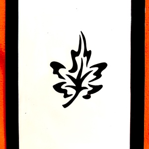 falevél, Otthon & Életmód, Dekoráció, Kép & Falikép, Üvegkép, Festészet, MESKA