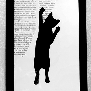 Integető fekete macska, Otthon & Lakás, Dekoráció, Kép & Falikép, Üvegkép, Festészet, MESKA