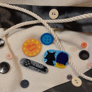 Coraline - mágnes csomag, Kellékek & szerszámok, Gyurma, Levegőn száradó gyurma, Festészet, Gyurma, MESKA