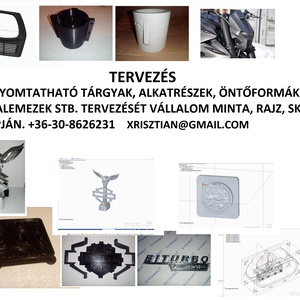 3D nyomtatás műanyagból, műgumiból, tervezés, rajz, minta alapján, Kellékek & szerszámok, Vegyes alapanyag, Szilikon öntőforma, Mindenmás, MESKA