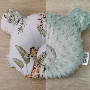Stabilizáló MACI párna kölyök vadállatos-Zsálya minkyvel - UNISEX - otthon & életmód - babaszoba, gyerekszoba - gyerek díszpárna - Meska.hu