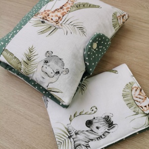  ÚJ DESIGN - Baba látogató ajándék csomag 2 db-os kölyök vadállatos- UNISEX, Játék & Sport, Babalátogató ajándékcsomag, Varrás, MESKA