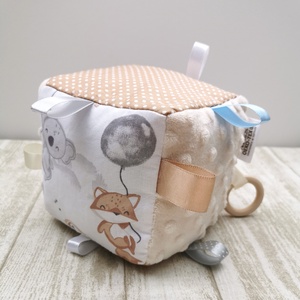 Babakocka Elefánt, róka, koala lufival - beige minky-vel UNISEX - Meska.hu