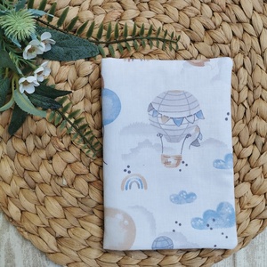 Egészségügyi kiskönyv borító - Elefánt, róka, koala lufival - beige pöttyös UNISEX - játék & sport - babalátogató ajándékcsomag - Meska.hu